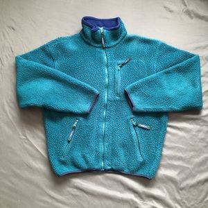 Vintage LL Bean Sherpa Fleece Zip Up